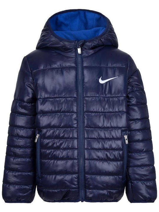 Nike Παιδικό Αθλητικό Μπουφάν Navy Μπλε