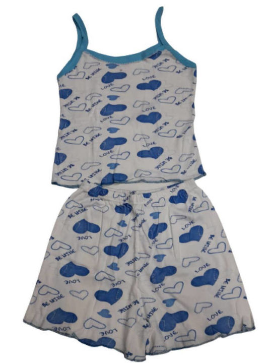 Tres Chic Set Pijamale pentru Femei Albastru deschis
