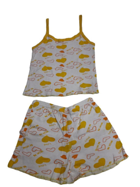 Tres Chic Set Pijamale pentru Femei Galben