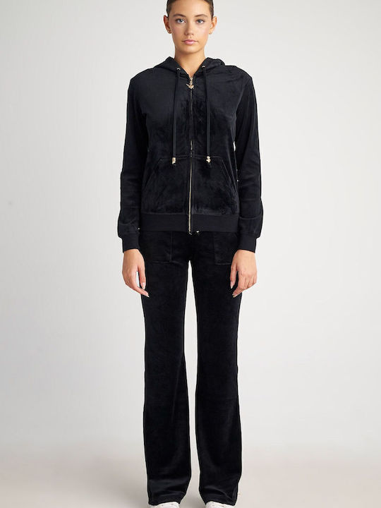 SugarFree Women's Sweatshirt Jacket Velvet Hood...