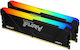 Kingston Fury Beast DDR4 32GB RAM με 2x16GB Modules και Ταχύτητα 3600 για Desktop