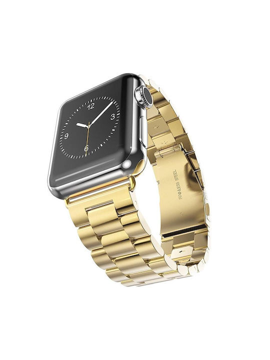 Каишка Неръждаема стомана Златист (Apple Watch 44/45/46mm/Ultra 49mm)
