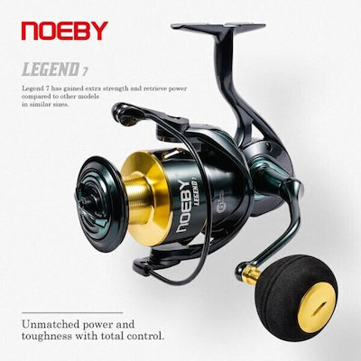 Noeby Legend Μηχανισμός Ψαρέματος για Casting / Eging / Inchiku / Shore Jigging / Spinning / Surf Casting / Καθετή / Συρτή για Αριστερόχειρες με Αμφιδέξιο Χερούλι