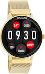 Oozoo Q00136 45mm Smartwatch με Παλμογράφο (Χρυσό)