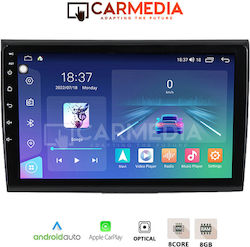 Carmedia Car-Audiosystem für Fiat Bravo 2007+ (Bluetooth/USB/WiFi/GPS) mit Touchscreen 9"