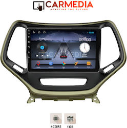 Carmedia Car-Audiosystem für Jeep Cherokee 2014+ (Bluetooth/WiFi/GPS) mit Touchscreen 10"