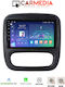 Carmedia Car Audio System for Opel Vivaro Fiat Talento Renault Trafic Nissan NV300 2014+ (Bluetooth/USB/WiFi/GPS/Apple-Carplay/Android-Auto) with Touch Screen 9"