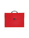 Typotrust Plastic Drafting Bag with Buckle and Handle 45x5x33cm Red