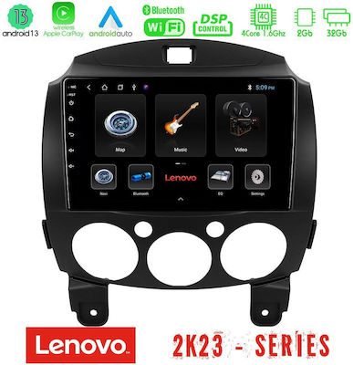 Lenovo Sistem Audio Auto pentru Mazda 2 2008-2014 (Bluetooth/USB/WiFi/GPS/Android-Auto) cu Ecran Tactil 9"