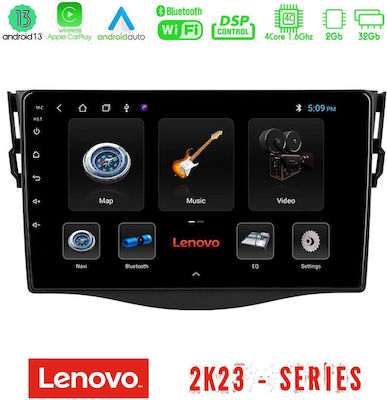 Lenovo Sistem Audio Auto pentru Toyota RAV 4 (Bluetooth/USB/WiFi/GPS/Android-Auto) cu Ecran Tactil 9"