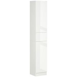 Kleankin Floor Bathroom Column Cabinet L30xD28xH170cm White