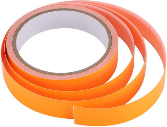 Carsun Klebeband Markierungsband aus Kunststoff in Orange Farbe mit Breite 1cm