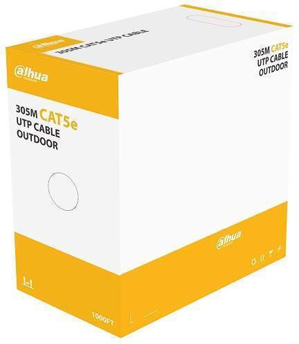 Dahua U/UTP Cat.5e Cablu de rețea Ethernet pentru exterior fără conectori 305m Alb 1buc