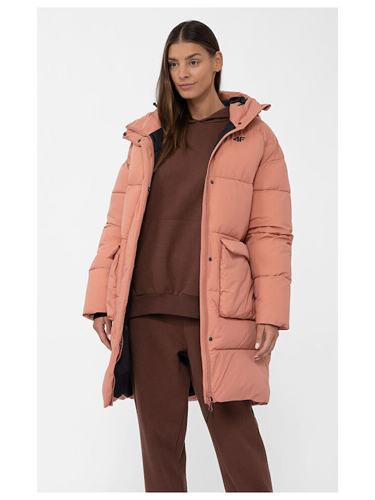 4F Jacke Puffer Orange