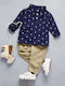 Kids' Set with Pants Winter 2pcs Navy Blue