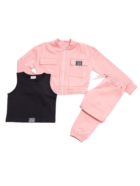 Trax Kids Set with Pants Winter 3pcs Pink