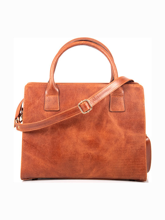-leather Leather Women's Bag Tote Handbag Tabac Brown