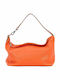 Leder Damentasche Handtasche Orange