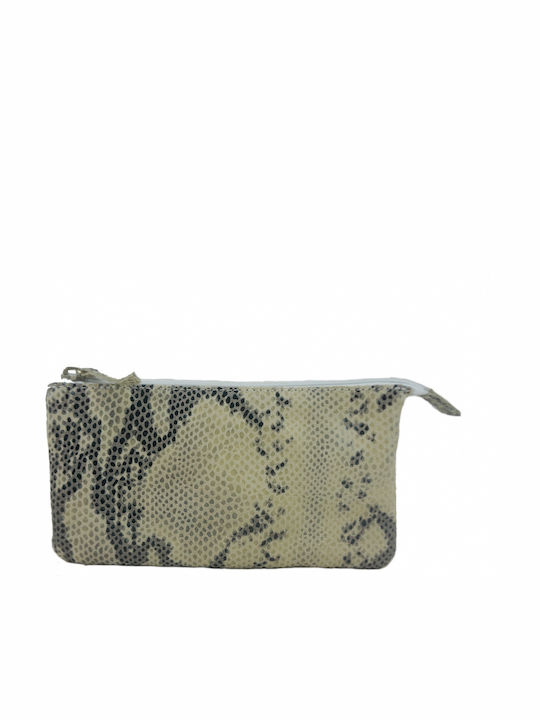 Mybag Τσαντάκι Leather Women's Envelope Beige