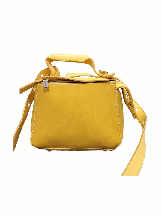 Baria Bags Μικρό Γυναικεία Τσάντα Ώμου Κίτρινη