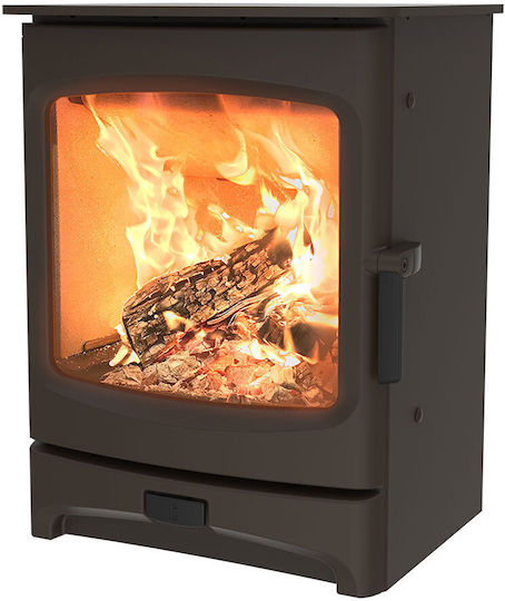 Charnwood Aire 5 Low Stand Stahl Holzofen 5kW Brown