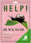 Bergamo Help Black Snail Gesichtsmaske für das Gesicht 1Stück 25ml