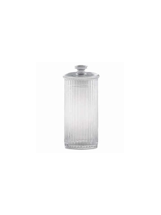 Glass General Use Vase with Lid 10x10x29.5cm