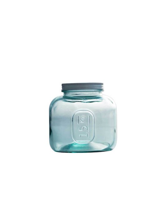 Vidrios San Miguel General Use Glass Jar with Lid Transparent 1500ml 1 Piece