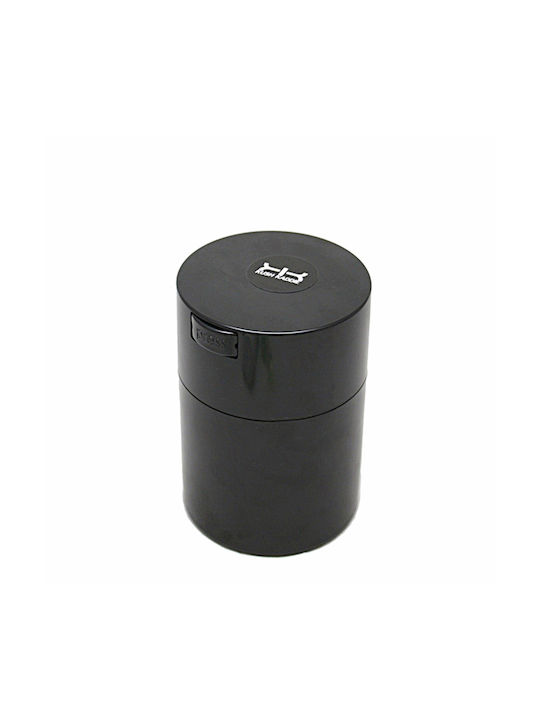 Plastic Brown Vase with Airtight Lid Black 1850мл 1бр