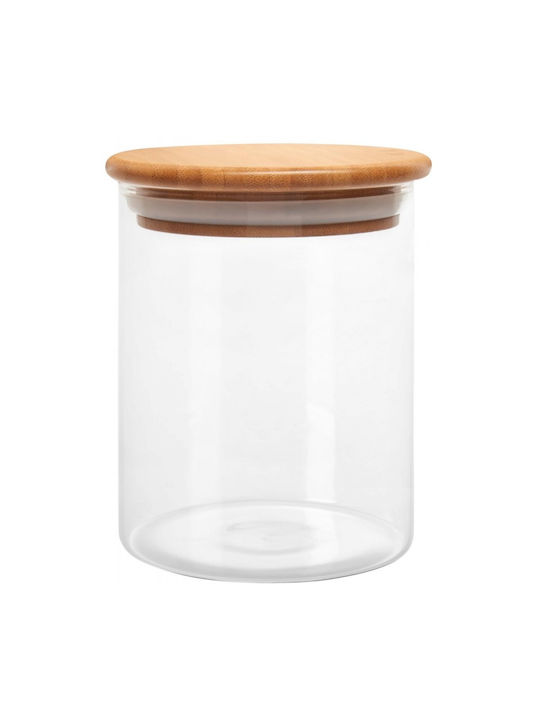 Glass General Use Vase with Lid 700ml