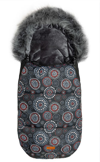 Sensillo Olaf Universal Husa Pentru Cărucior Impermeabilă Neagră Cu Căptușeală Fleece 100x45cm