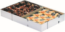 Anko Adjustable Metallic Rectangular-Shaped Cake Ring