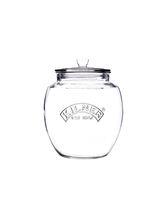 KIlner Βάζο Γενικής Χρήσης με Καπάκι Γυάλινο Διάφανο 2000ml