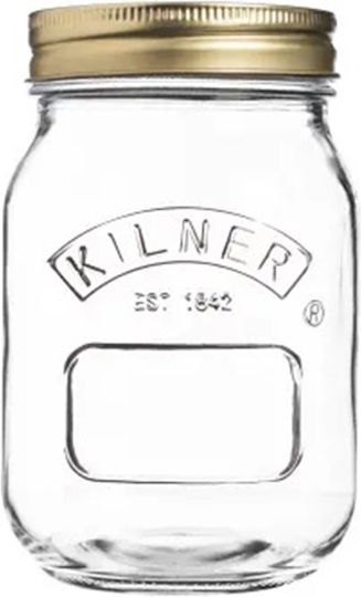 KIlner Ваза за Обща Употреба с Капак Стъклена Прозрачна 500ml