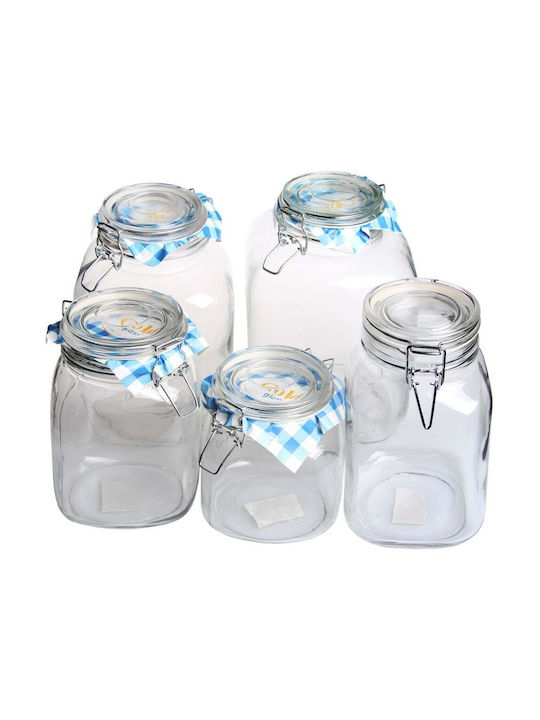 Glass General Use Vase with Airtight Lid 1000ml