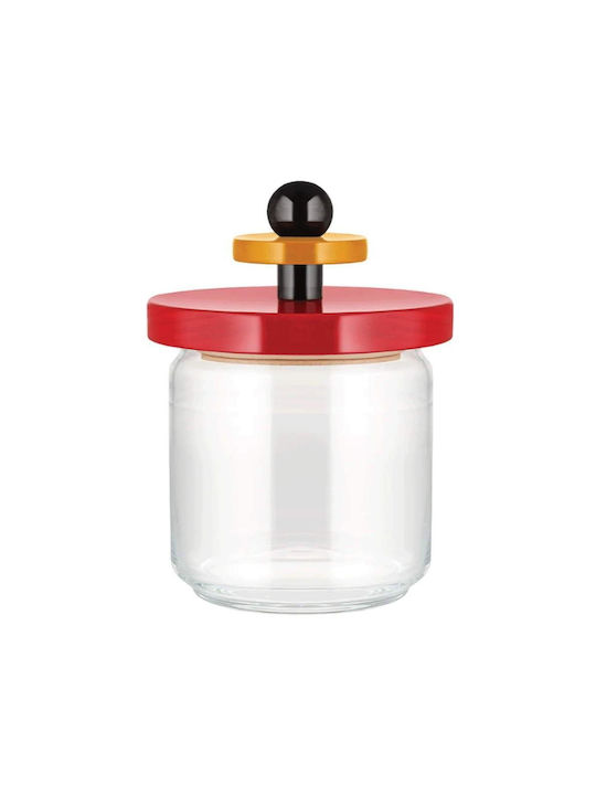 Alessi Vase General Use with Lid Glass Red 750ml