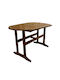 Setia Outdoor Dinner Wood Table Brown 140x75x75cm
