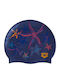 Arena Print 2 Silicone Adults Swimming Cap Blue