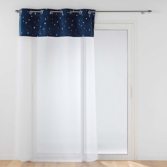 PanOikos Perdea pentru Copii cu Capsatoare Albă 90-01568 140x280buc