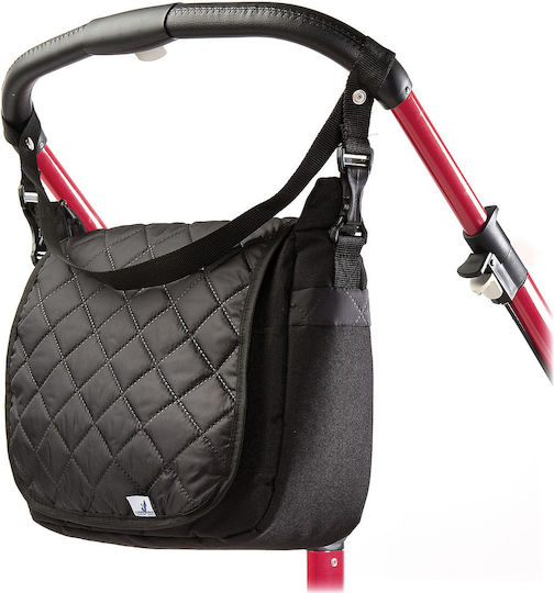 Caretero Shoulder/Hand Diaper Bag Black 40x30cm.