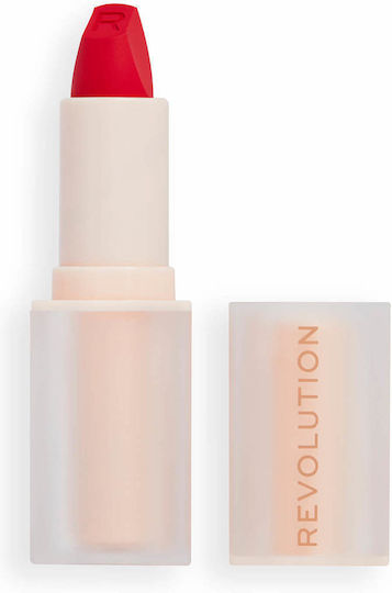 Revolution Beauty Kiss Ruj Long Lasting Satinat Roșu - Vibe Red 50gr