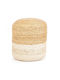 Bean Bag Stool Beige 45x45x45cm