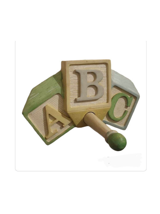 Oxygen Wooden Kids Wall Hanger with One Hook 20x12cm