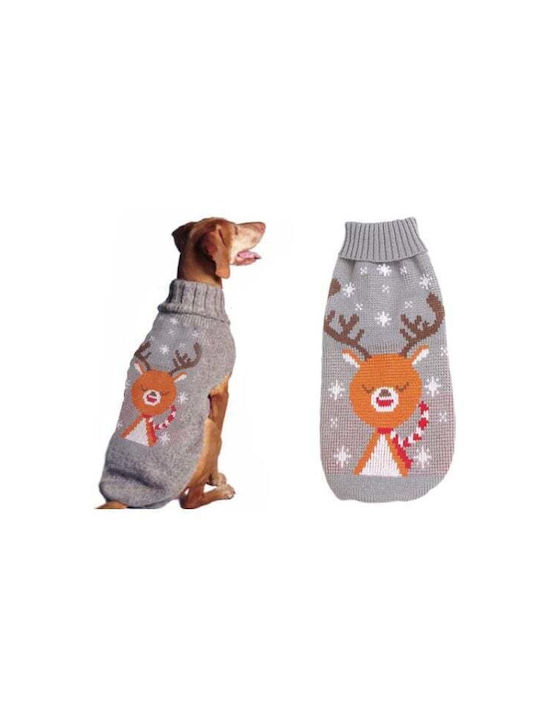 Dog Knitted Sweater Gray 38cm