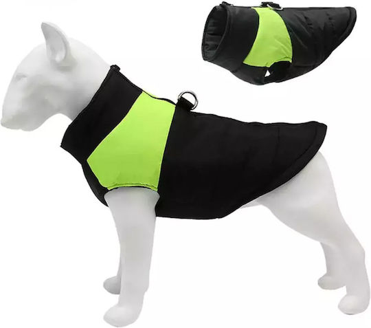 Green Fleece / Waterproof / Windproof Dog Coat with 58cm Back Length