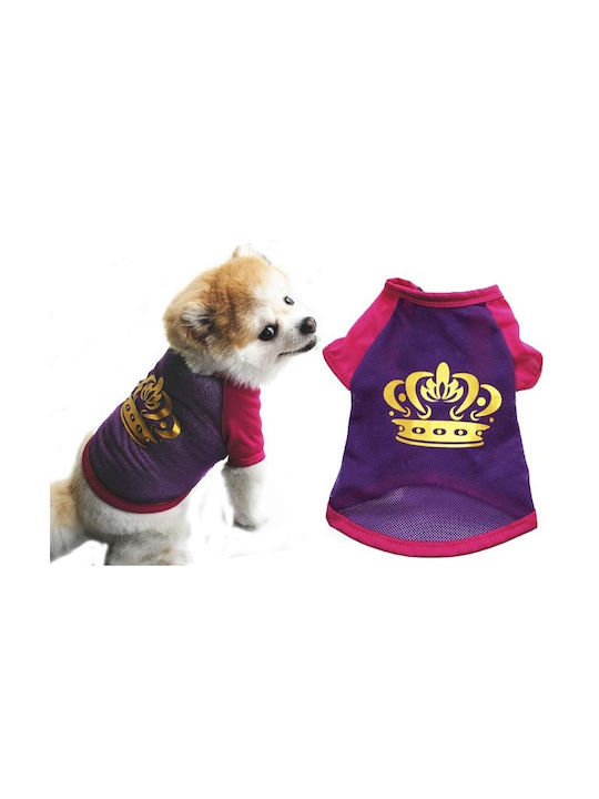 Value Imports T-shirt Dog in Purple color 25cm.