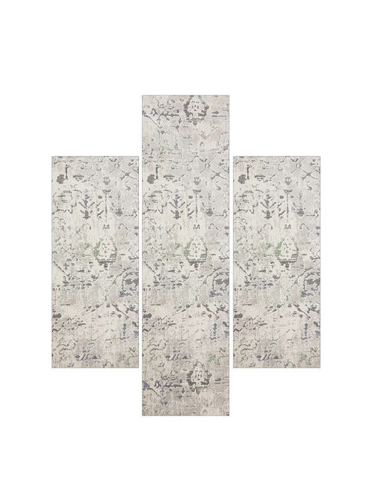 Decostar Gen Des-s 1785-112 Σετ Μοντέρνα Χαλιά Κρεβατοκάμαρας Γκρι DE172175 3τμχ