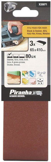 Black & Decker Γυαλόχαρτο K100 100x620mm Σετ 3τμχ