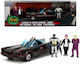 Jada Toys DC Comics Batman Batman Robin The Penguin The Joker & Batmobile Vehicle Figure Height 19cm Scale 1:24