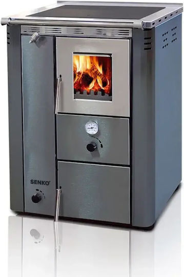Senko C-20 Metallisch Holzofen 5kW Bordeaux